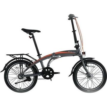 Bisan FX 3500-NX3 32 cm V 20 Jant NEX.3 Vites Metalik Gri Turuncu Katlanır Bisiklet