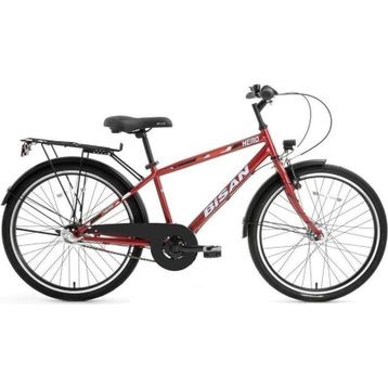 Bisan Hero 36 cm V 24 Jant 3 Vites Metalik Kırmızı Erkek Şehir Bisikleti