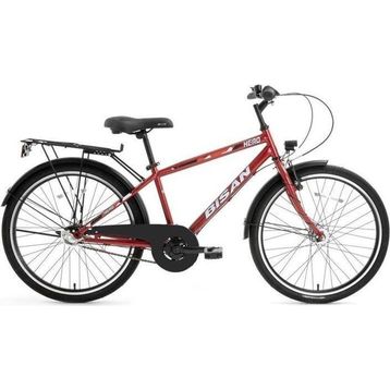 Bisan Hero 36 cm V 24 Jant 3 Vites Metalik Kırmızı Erkek Şehir Bisikleti