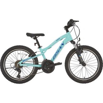 Bisan KDX 2500 28 cm V Fren 20 Jant 21 Vites Turkuaz Mavi Beyaz Çocuk Bisikleti