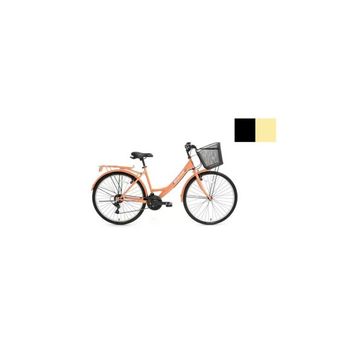 Bisan Lotus 44 cm V 26 Jant 21 Vites Mat Siyah Gold Kadın Şehir Bisikleti