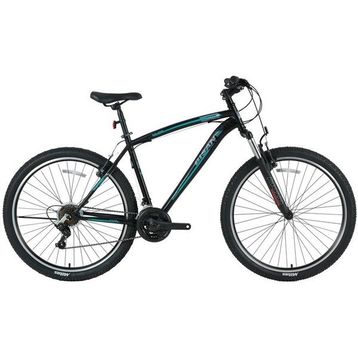 Bisan MTS 4600 48 cm MD 27.5 Jant 21 Vites Mat Siyah Yeşil Erkek Dağ Bisikleti