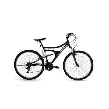 Bisan Ranger 42 cm V 26 Jant Amortisörlü 21 Vites Mat Siyah Kırmızı Dağ Bisikleti