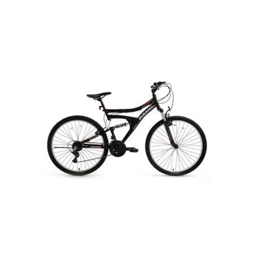 Bisan Ranger 42 cm V 26 Jant Amortisörlü 21 Vites Mat Siyah Kırmızı Dağ Bisikleti