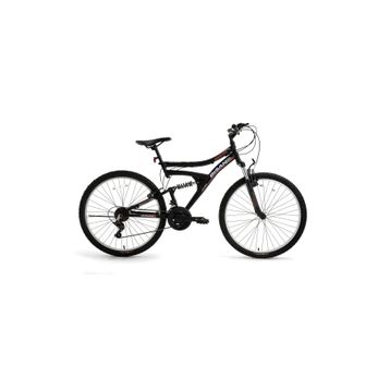 Bisan Ranger 42 cm V 26 Jant Amortisörlü 21 Vites Mat Siyah Kırmızı Dağ Bisikleti