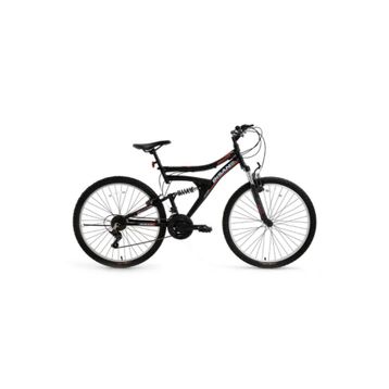 Bisan Ranger 42 cm V 26 Jant Amortisörlü 21 Vites Mat Siyah Kırmızı Dağ Bisikleti