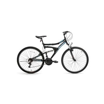 Bisan Ranger 42 cm V 26 Jant Amortisörlü 21 Vites Mat Siyah Mavi Dağ Bisikleti
