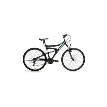 Bisan Ranger 42 cm V 26 Jant Amortisörlü 21 Vites Mat Siyah Mavi Dağ Bisikleti