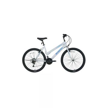 Bisan Sentiero 42 cm V 24 Jant 21 Vites Metalik Beyaz Mavi Kadın Dağ Bisikleti