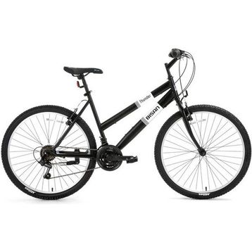 Bisan Thunder 47 cm V 26 Jant 18 Vites Mat Siyah Beyaz Kadın Dağ Bisikleti