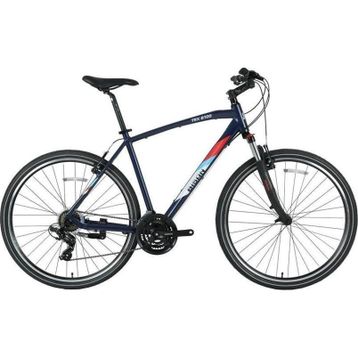 Bisan TRX 8100-23 46 cm V 28 Jant 21 Vites Mat Siyah Mavi Erkek Şehir Bisikleti