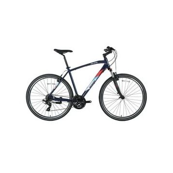 Bisan TRX 8100-23 46 cm V 28 Jant 21 Vites Mat Siyah Mavi Erkek Şehir Bisikleti