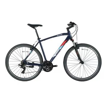 Bisan TRX 8100-23 46 cm V 28 Jant 21 Vites Mat Siyah Mavi Erkek Şehir Bisikleti
