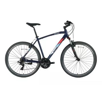 Bisan TRX 8100-23 46 cm V 28 Jant 21 Vites Mat Siyah Mavi Erkek Şehir Bisikleti