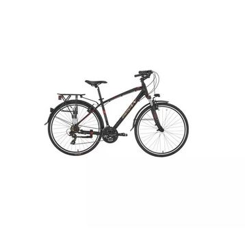 Bisan TRX 8100 City 460 cm V 28 Jant 21 Vites Mat Siyah Kırmızı Erkek Şehir Bisikleti