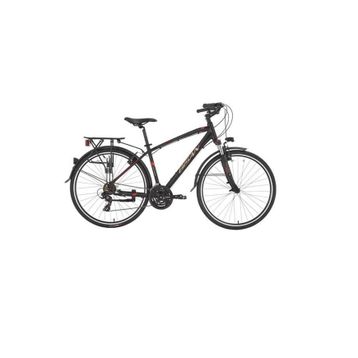 Bisan TRX 8100 City 460 cm V 28 Jant 21 Vites Mat Siyah Kırmızı Erkek Şehir Bisikleti
