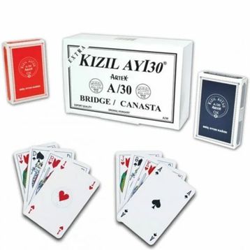 Bisepetim 1030165 Kızıl Ayı Artex A30 Oyun Kağıdı