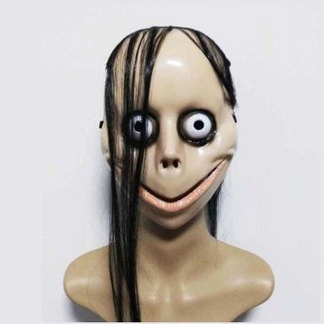 Bisepetim 24x16 cm Korkunç Uzun Saçlı Momo Maskesi