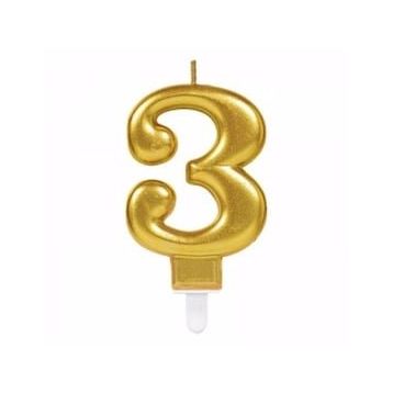 Bisepetim 3 Rakam Gold Renk Mum