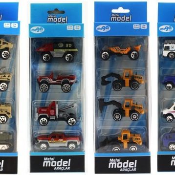 Bisepetim 4'lü Die Cast İtfaiye Oyun Seti