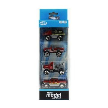 Bisepetim 4'lü Die Cast İtfaiye Oyun Seti