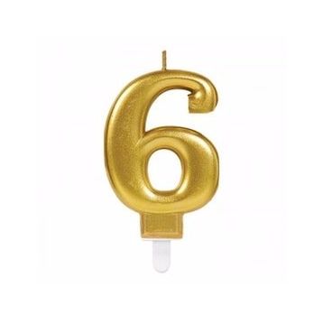 Bisepetim 6 Rakam Gold Renk Mum