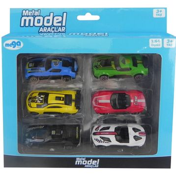 Bisepetim 6'lı Die Cast Metal Model Araçlar