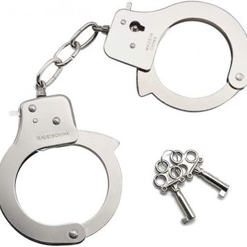 Bisepetim Anahtarlı Oyuncak Metal Kelepçe Polis Kelepçesi