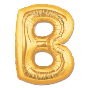Bisepetim B Harf Folyo Altın Renk 40 inç Balon