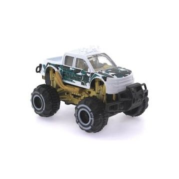 Bisepetim Çek Bırak Mini Off Road Beyaz Polis Aracı