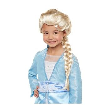 Bisepetim Çocuk Boy Platin Altın Dore Renk Karlar Ülkesi Elsa Frozen Peruğu