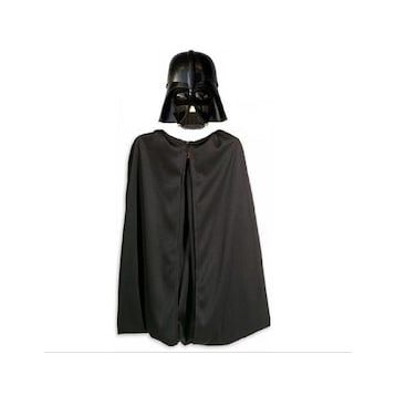 Bisepetim Çocuk Boy Yıldız Savaşları Darth Vadet Maskesi ve Siyah 90 cm Pelerin Seti