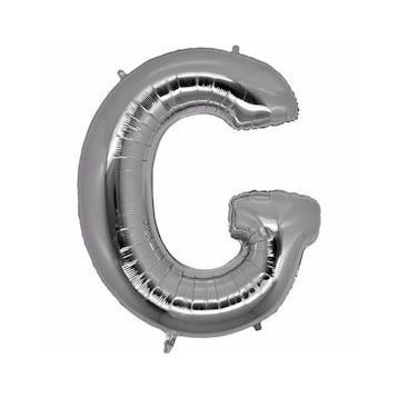 Bisepetim G Harf Folyo Gümüş 40 inç Balon