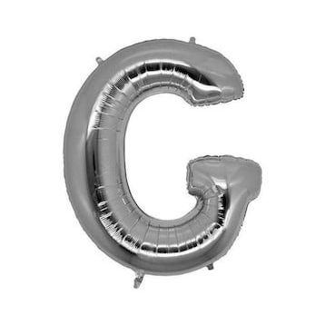 Bisepetim G Harf Folyo Gümüş 40 inç Balon