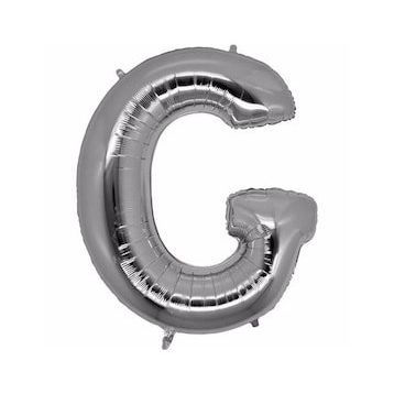 Bisepetim G Harf Folyo Gümüş 40 inç Balon