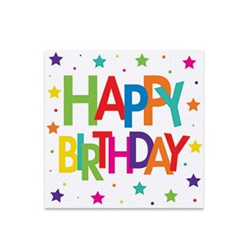 Bisepetim THB7245 33x33 cm 16 Adet Superstar Birthday Kağıt Peçete