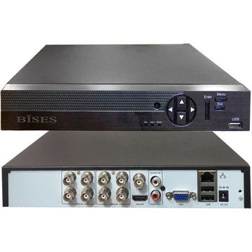 Bises 108XMEYE 8 Kanal 5 MP H265 1080N Hibrit Araç İnsan ve Yüz Tanımalı XMEYE BS BT Kayıt Cihazı