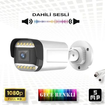Bises BS 312WS 5 MP Sony Lens Sesli 12 Warm LED Gece Renkli Gösteren Güvenlik Kamerası