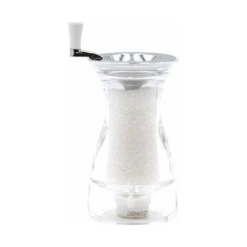 Bisetti Pesaro-Urbino Şeffaf 17.5 cm Akrilik Tuz Değirmeni