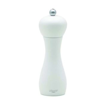 Bisetti Rimini Mat Beyaz 18 cm Karabiber Değirmeni