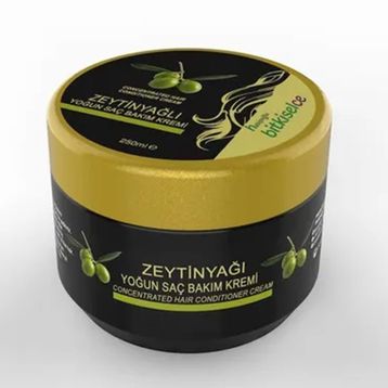 Bitkiselce 250 ml Zeytinyağı Yoğun Saç Bakım Kremi