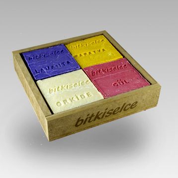 Bitkiselce El Yapımı Çiçek Serisi Lavanta-Orkide-Gül-Papatya Sabun