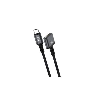 Bix 140W Type-C to 2 mt Magsafe 3 Macbook Pro ve Macbook Air Manyetik Örgülü Şarj Kablosu