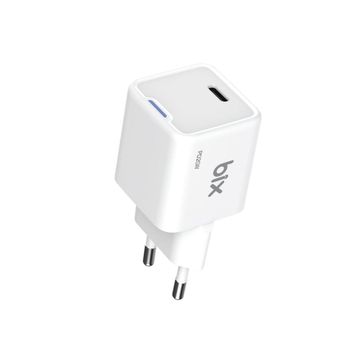 Bix 20W GaN USB-C iPhone Android ve iPad Uyumlu Type-C PD Beyaz Hızlı Şarj Adaptörü
