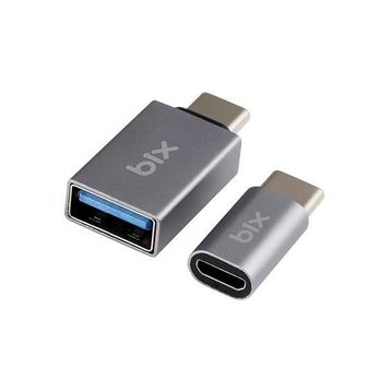 Bix ADP-04 İkisi Bir Arada Micro USB Type-C ve USB Type-C Çeviri Adaptörü