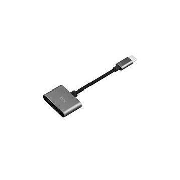Bix ADP-07 Type-C to 3.5 mm Gri Aux ve Pd Şarj Adaptörü