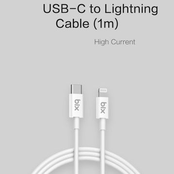 Bix BX-IP02UC Type C to Lightning Beyaz 1.20 mt Şarj Kablosu