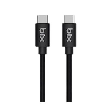 Bix BX-UC02C 1 mt Siyah 60W Type-C to Type-C Hızlı Şarj ve Data Kablosu