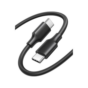 Bix BX-UC02C 1 mt Siyah 60W Type-C to Type-C Hızlı Şarj ve Data Kablosu