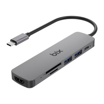 Bix Bx09hb Type-C Hub 4k Hdmı Usb 3.2 Kart Okuyucu Macbook Uyumlu Çoklayıcı Adaptör